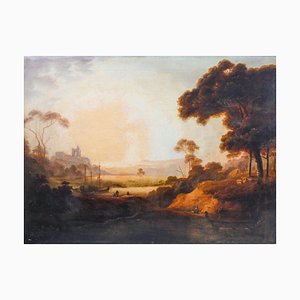 Landscape of the Venetian Area, 18th-Century, Oil on Canvas