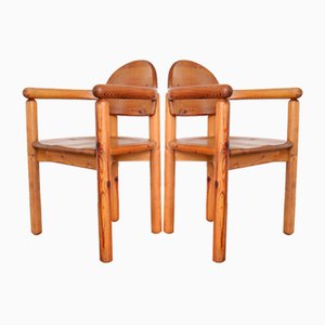 Dining Chairs in Pinewood by Rainer Daumiller for Hirtshals Savvaerk, 1970s, Set of 2