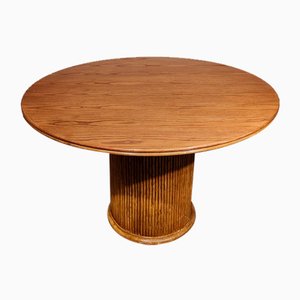 Round Dining Table in Bamboo