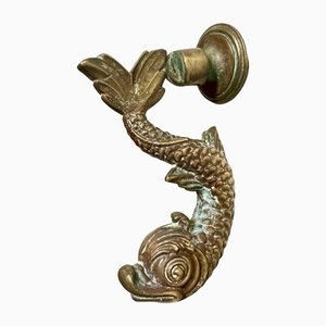 Antique Bronze Dolphin Fish Door Knocker