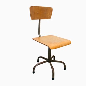 French Vintage School Chair, 1950s