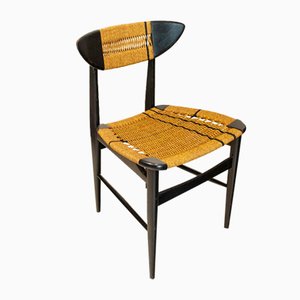 Holzstühle mit Seilsitz von Hans J. Wegner, 4er Set