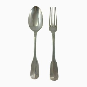 Cutlery in Silver from Minerva Goldsmith, Set of 2