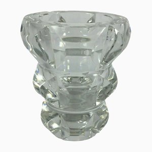 Jarrón de cristal tallado de Daum France