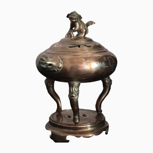 Antique Chinese Brule Perfume in Bronze