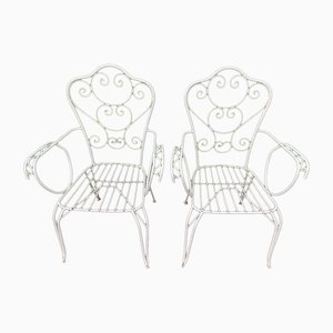 Provencal Iron Armchairs, 1960s, Set of 2