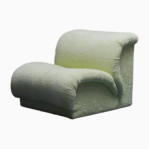 Green Sponge Lounge Chair from Doimo, 1970s