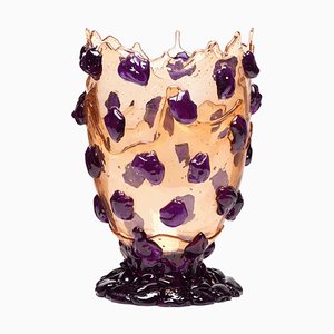 Clear Purple Nugget Vase von Gaetano Pesce für Fish Design