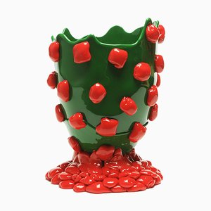 Matt Green Matt Red Nugget Vase by Gaetano Pesce for Fish Design