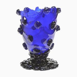 Klare blaue Nugget Kl Vase von Gaetano Pesce für Fish Design