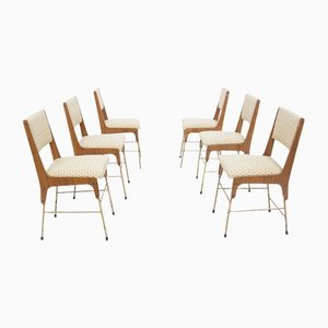 Vintage Italian Chairs by Carlo De Carli, Set of 6