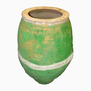 18th Century Green Pottery Amphora