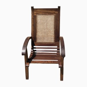 African Style Cane Armchair, 1950s