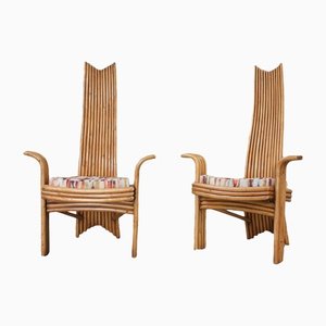 Bamboo Dining Chairs from McGuire, 1970s, Set of 6