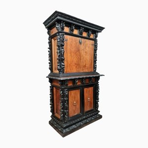 Late 18th Century Bargueno Cabinet With Sculpted Characters