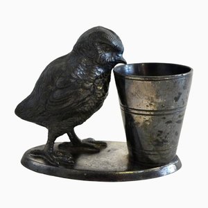 20th Century Britannia USA Metal Small Cup and Bird