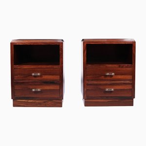 Art Deco French Bedside Chests, 1925, Set of 2