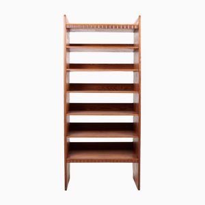 Patinated Pine Bookcase by Martin Nyrop for Rud Rasmussen, 1950s