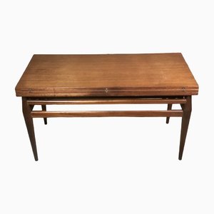 Scandinavian High Coffee Table With Adjustable Tray, 1960s