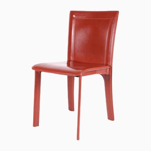 Vintage Leder Stühle, 6er Set