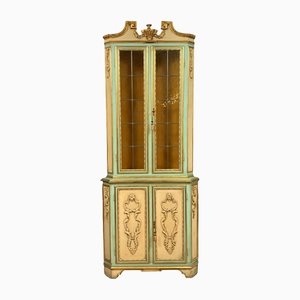Venetian Baroque Cabinet in Lacquered & Gilded Wood, 1900s