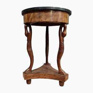 Empire Drum Table with Swan Neck Legs, 1810 / 20s
