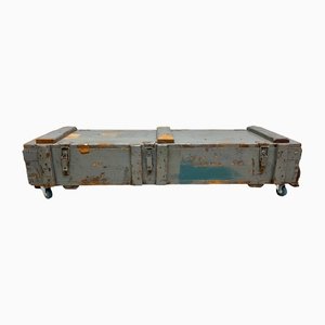 Industrial Wooden Blanket Storage Box Coffee Table