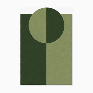 Green Circle Shape Out Rug from Marqqa