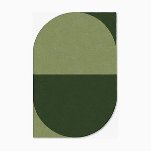 Green Oval Shape Out Rug from Marqqa