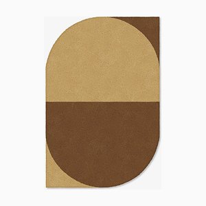 Natural/Brown Oval Shape Out Rug from Marqqa