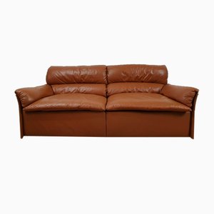 Two-Seater Sofa in Leather from Saporiti Italia