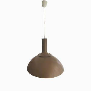 Große dänische moderne olivgrüne Metall Hängelampe von Sidse Werner für Holmegaard, 1970er