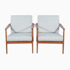 Set of USA 247 Lounge Chairs by Folke Ohlsson for Dux, 1960s