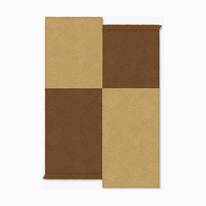 Brown/Natural Square Shape Out Rug from Marqqa