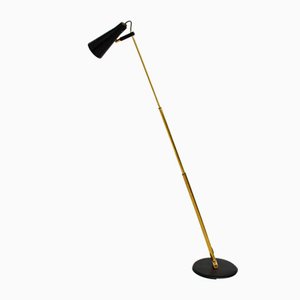 Lámpara de pie articulada O-Luce Carabina italiana, años 60