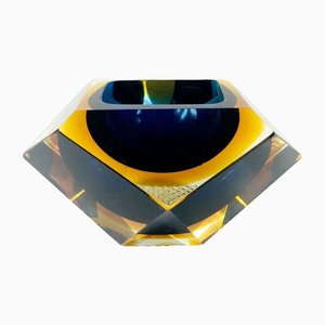 Murano Glass Sommerso Ashtray or Vide Poche by Flavio Poli for Seguso, 1960s