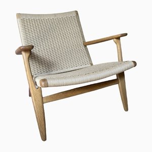 CH25 Chair in Oak and Papercord by Hans J. Wegner for Carl Hansen