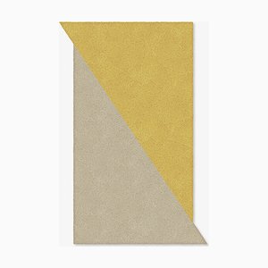 Tapis en Forme de Triangle Taupe/Moutarde de Marqqa