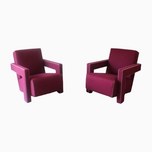 Poltrona 637 Lounge Chairs by Gerrit Thomas Rietveld for Cassina