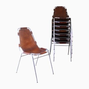 Les Arcs Chair in Cow Leather by Charlotte Perriand