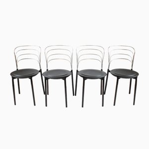 Italienische Delfina Esszimmerstühle von Giuseppe Raimondi für Tetide, 1987, 4er Set