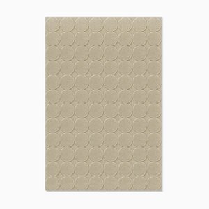 Taupe Circle Textured Rug from Marqqa