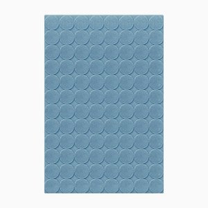 Light Blue Circle Textured Rug from Marqqa