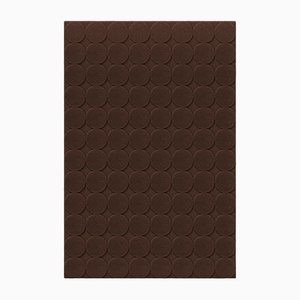 Tapis Texturé Chocolate Circle de Marqqa