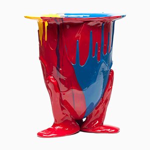 Matte Amazonia Vase in Rot, Blau und Gelb von Gaetano Pesce für Fish Design