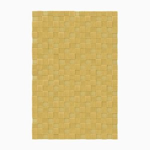 Mustard Square Textured Rug from Marqqa
