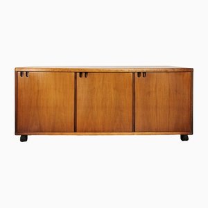 Credenza in noce con ruote, Italia, anni '70