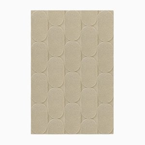 Taupe Oval Textured Rug from Marqqa