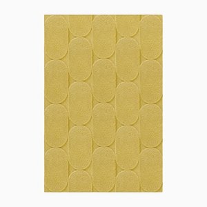 Mustard Oval Textured Rug from Marqqa