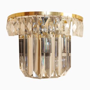 Crystal Wall Sconce, Italy, 1950s